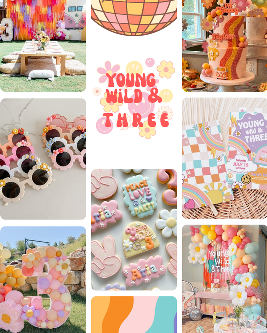 Young Wild and Three (Groovy) Goodie Bag